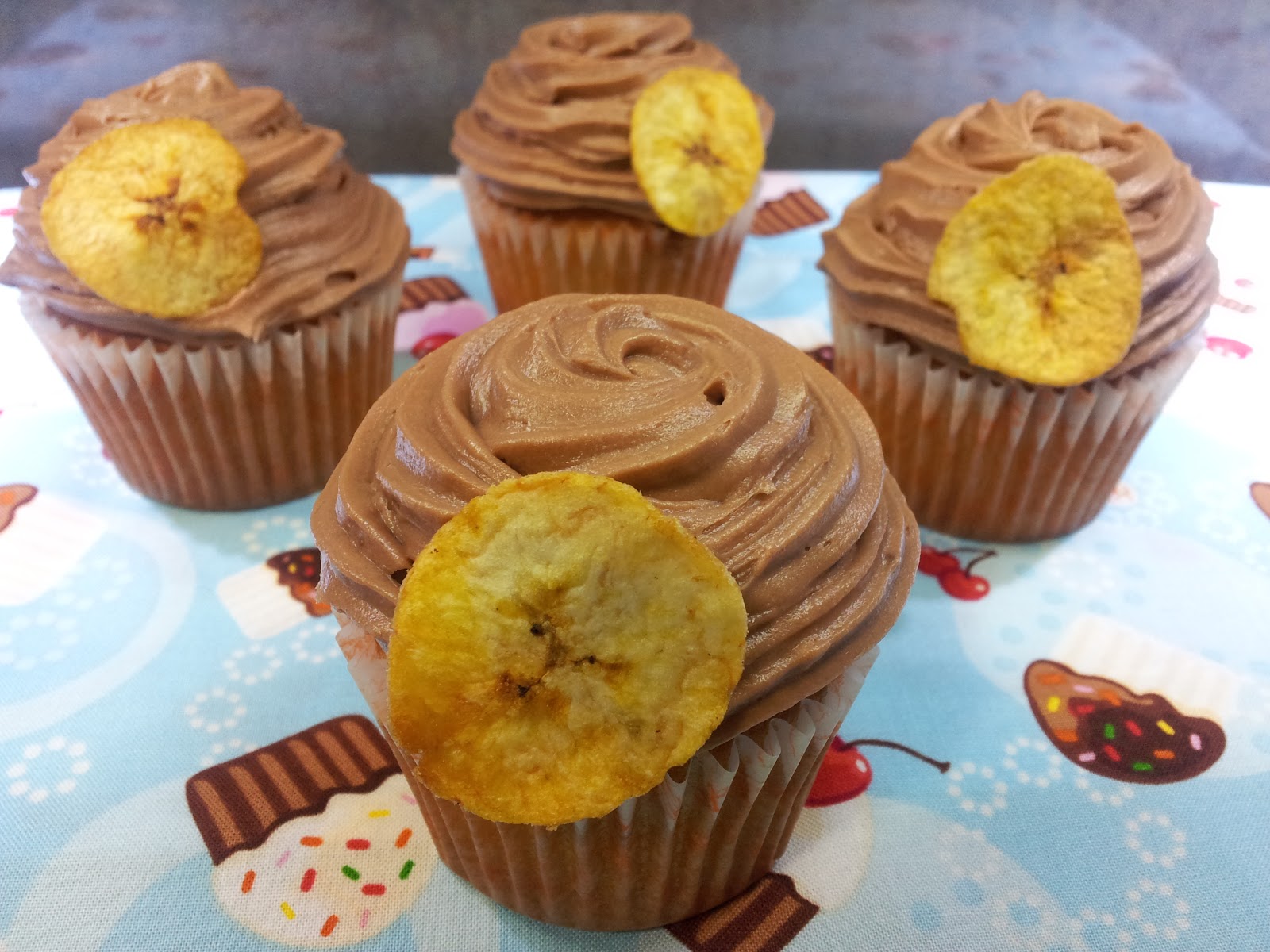 OBSESIÓN CUPCAKE CUPCAKES DE PLÁTANO Y NUTELLA